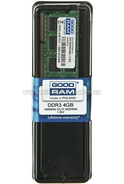     SoDIMM DDR3L 4GB 1600 MHz Goodram (GR1600S3V64L11S/4G)
