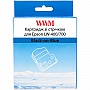 Картридж с лентой WWM для Epson LW-400/ 700 6mm х 8m Black-on-Blue (WWM-SC6B)