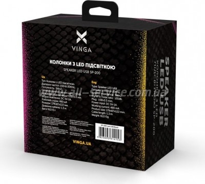   Vinga SP-200 LED USB Black