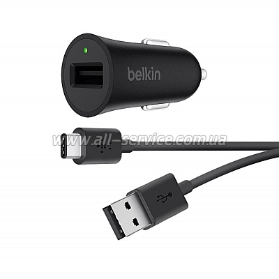    Belkin USB QC 3.0 c  USB - USB-C 1.2  Black (F7U032BT04-BLK)