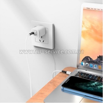 ���� ������ USB-C to USB-C 1.0m 3A 60W silicone BX79 white BOROFONE (6974443384819)