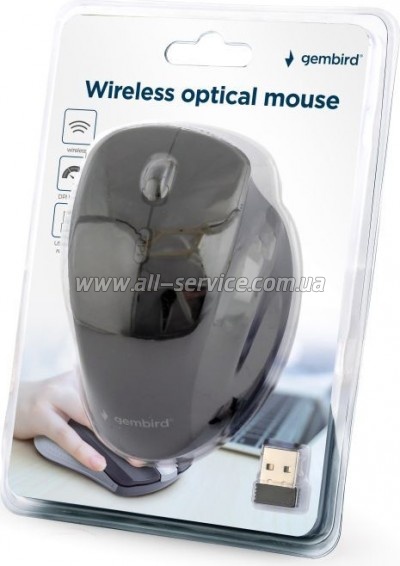  Gembird MUSW-6B-02 Wireless Black (MUSW-6B-02)
