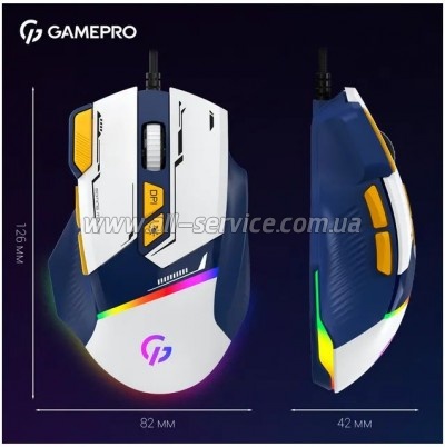 ����� GamePro GM300BL USB Blue/White (GM300BL)