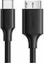 ���� ������ USB-C 3.1 to Micro USB 3.0 1.0m 3A US312 black Ugreen (20103)