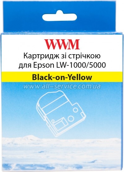 Картридж WWM для Epson LW-1000/ 5000 36mm х 8m Black-on-Yellow (WWM-SC36Y) Картридж WWM для Epson LW-1000/ 5000 36mm х 8m Black-on-Yellow (WWM-SC36Y)