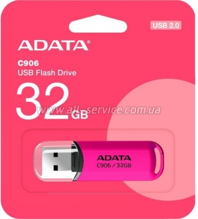  ADATA 32GB C906 Pink USB 2.0 (AC906-32G-RPP)