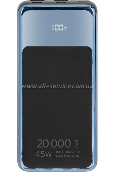 ������� ������������� RivaCase 20000mAh PD 45W black (RIVAPOWER VA1075 Black)