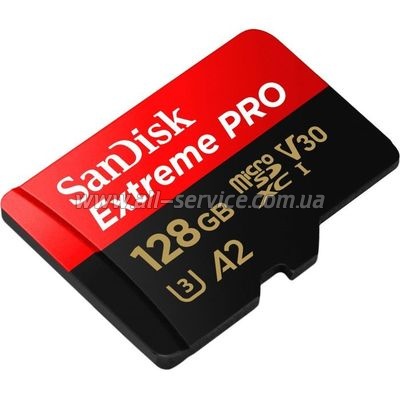   SanDisk 128GB microSDXC UHS-I U3 Extreme Pro + SD  (SDSQXCD-128G-GN6MA)