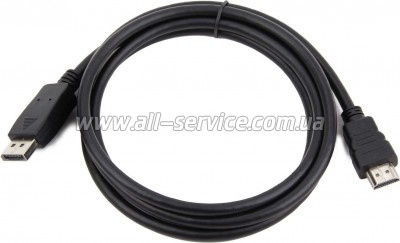 Кабель Cablexpert DisplayPort-HDMI, 1M (CC-DP-HDMI-1M) Кабель Cablexpert DisplayPort-HDMI, 1M (CC-DP-HDMI-1M)