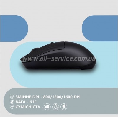  2E MF218 Silent Wireless/Bluetooth Black (2E-MF218WBK)