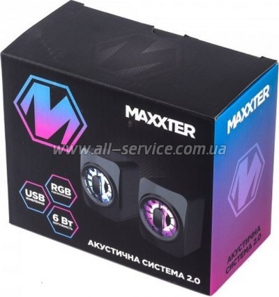   Maxxter CSP-U005RGB USB Black (CSP-U005RGB)