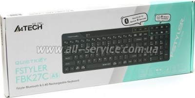  A4Tech FBK27C AS Wireless Black (4711422001266)