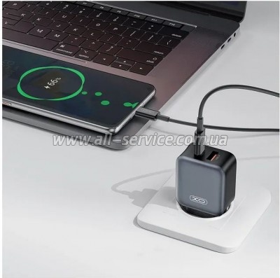 �������� ������� XO L154 USB-C PD 20W + USB-A QC3.0 Black (L154.black)