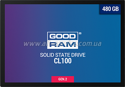 SSD  GOODRAM CL100 480GB GEN.2 SATAIII TLC (SSDPR-CL100-480-G2)