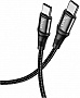 ���� ������ USB-C to USB-C 2.0m 100W silicone X50 Exquisito black HOCO (6931474734402)