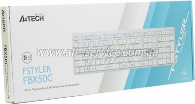  A4Tech FBX50C USB/Bluetooth White (FBX50C White)