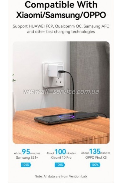 ���� ������ USB 2.0 AM to USB-C 3.0m 3.0A (18W) PVC black VENTION (CTHBI)