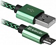 Дата кабель USB 2.0 AM to Micro 5P 1.0m USB08-03T green Defender (87804) Дата кабель USB 2.0 AM to Micro 5P 1.0m USB08-03T green Defender (87804)