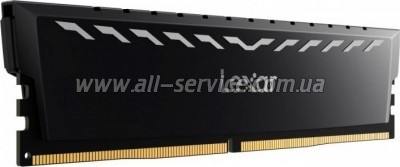     DDR4 16GB (2x8GB) 3600 MHz THOR Black Lexar (LD4U08G36C18LG-RGD)