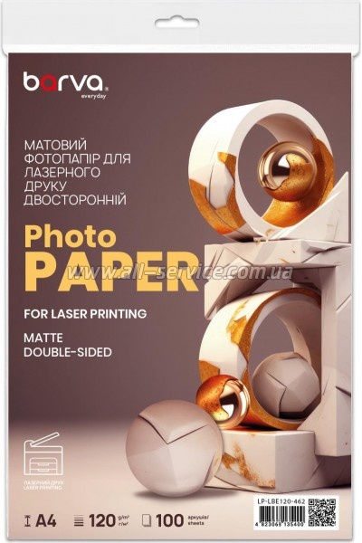 ���������� Barva Everyday Laser Matte double-sided 120�/� A4 100� (LP-LBE120-462)