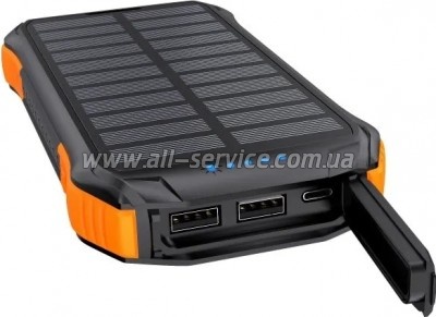 ������� ������������� Choetech 10000mAh solar Black/ Orange (B659-OR)