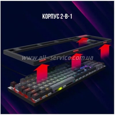  Lorgar Azar 514 RGB USB UA Black (LRG-GK514B-UA)