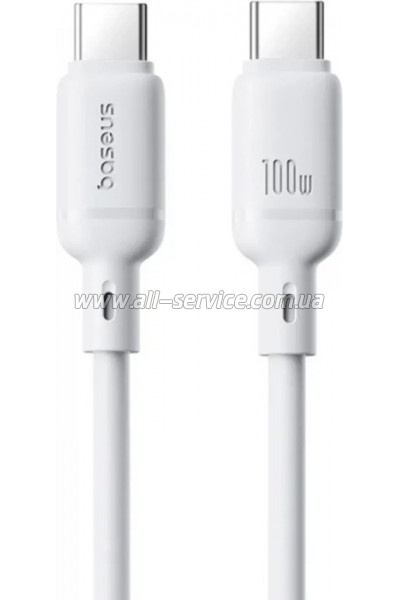 ���� ������ USB-C to USB-C 1.0m 100W white Baseus (P10377704213-00)