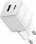 �������� ������� Baseus 1xUSB-C 20W + 1xUSB white + cable USB-C to USB-C 60W 1.0m (P10111608213-01)
