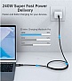 ���� ������ USB-C to USB-C 2.0m USB4 Gen 3 240W Choetech (XCC-1042)