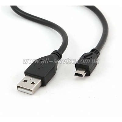 Кабель GMB USB 2.0 mini 5pin 1.8m (двойное экранирование) Black (CCP-USB2-AM5P-6 Black) Кабель GMB USB 2.0 mini 5pin 1.8m (двойное экранирование) Black (CCP-USB2-AM5P-6 Black)