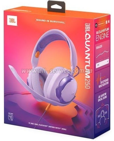 �������� JBL Quantum 250 Purple (JBLQTUM250PUR)