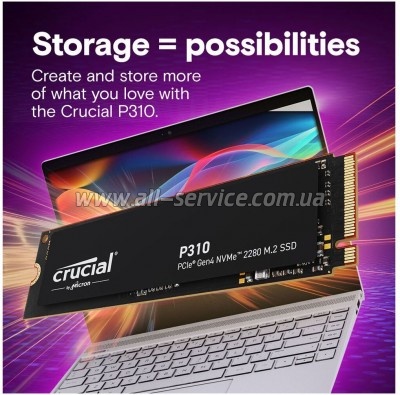  SSD M.2 2280 500GB P310 Micron (CT500P310SSD8)