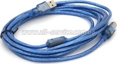 ������ ��� �������� USB 2.0 AM/BM 3.0m ferrite blue Ritar (YT-AM/BM-3.0TBL)