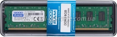     DDR3 8GB 1333 MHz Goodram (GR1333D364L9/8G)