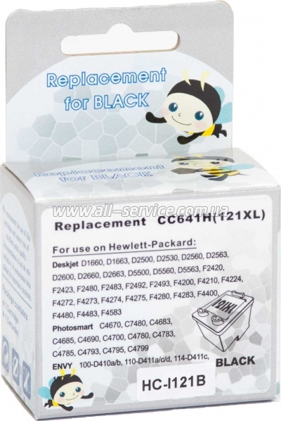 �������� MicroJet �121XL HP DJ D2563/ F4283 ������ CC641HE Black (HC-I121B)