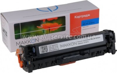 �������� Makkon HP CLJ Pro M476dn/ M476dw/ M476nw ������ CF381A cyan (MN-HP-SF381A)