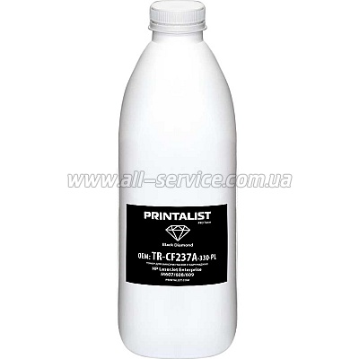 Тонер PRINTALIST HP LJ Enterprise M607/ M608/ M609 бутль 330г (TR-CF237A-330-PL) Тонер PRINTALIST HP LJ Enterprise M607/ M608/ M609 бутль 330г (TR-CF237A-330-PL)
