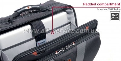    Wenger 16" Granada, Wheeled Case, Black (600659)