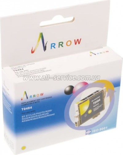  Arrow  Epson Stylus Photo R200/ R340/ RX620  C13T048440 Yellow (A-T0484)