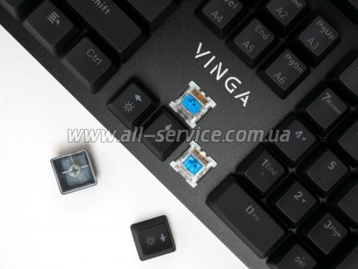  Vinga KBGM160 LED Outemu Blue USB Black (KBGM160 Black)