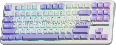  Aula F87 keycap KRGD Blue USB UA White (6948391202464)