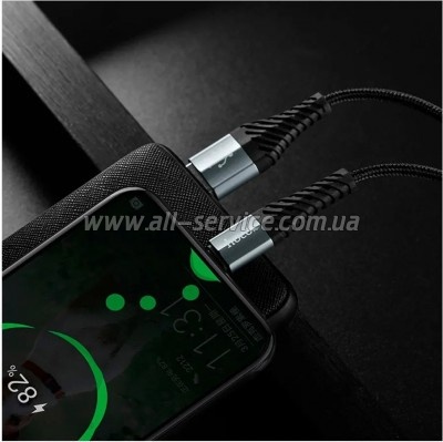 ���� ������ USB 2.0 AM to USB-C 1.0m X38 Cool black HOCO (6931474710567)