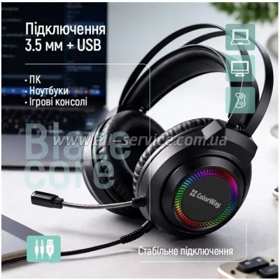 �������� ColorWay BlazeCore RGB Black (CW-HPG03BK)