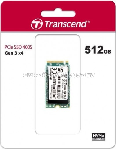  SSD M.2 2242 512GB Transcend (TS512GMTE400S)