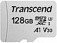 Карта памяти 128GB TRANSCEND microSDXC 300S UHS-I U3 (TS128GUSD300S)