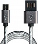 ���� ������ USB 2.0 AM to Micro 5P 1.0m Grey/Black Grand-X (FM02)