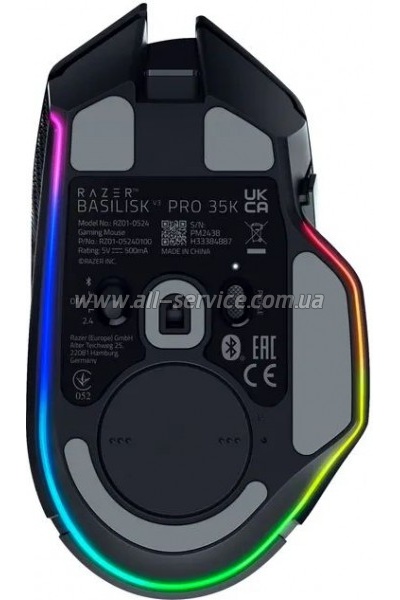  Razer Basilisk V3 Pro 35K Wireless/Bluetooth Black (RZ01-05240100-R3G1)