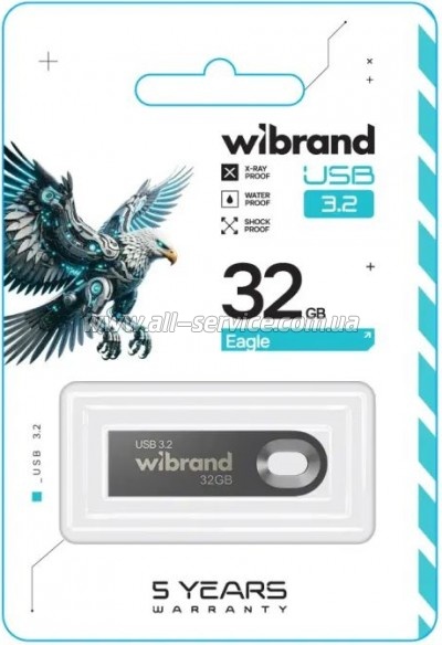  Wibrand 32GB Eagle Grey USB 3.2 Gen 1 (USB 3.0) (WI3.2/EA32U10G)