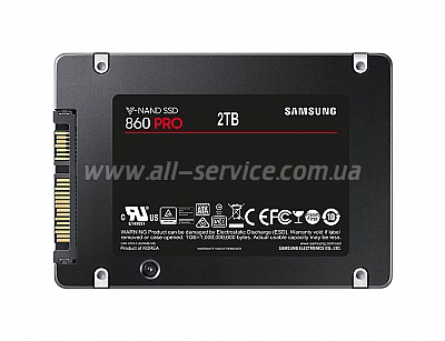 SSD  Samsung 860 PRO 512GB 2.5" SATA V-NAND 3D MLC (MZ-76P512BW)