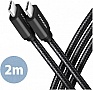 ���� ������ USB-C to USB-C 2.0m v3.2 Gen 1 PD 60W 3A black AXAGON (BUCM3-CM20AB)